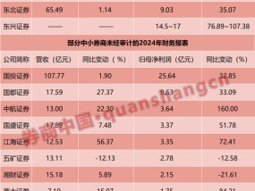 17家券商，2024年业绩曝光！