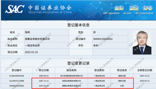 张晖出任国都证券总经理，肩负“浙商+国都”整合、协同使命，券商并购进入“整合年”